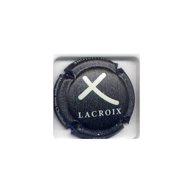 Lacroix n°13a capsule de champagne fond anthracite