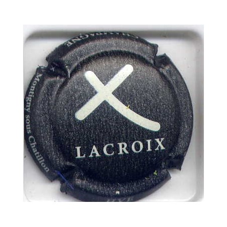 Lacroix n°13a capsule de champagne fond anthracite