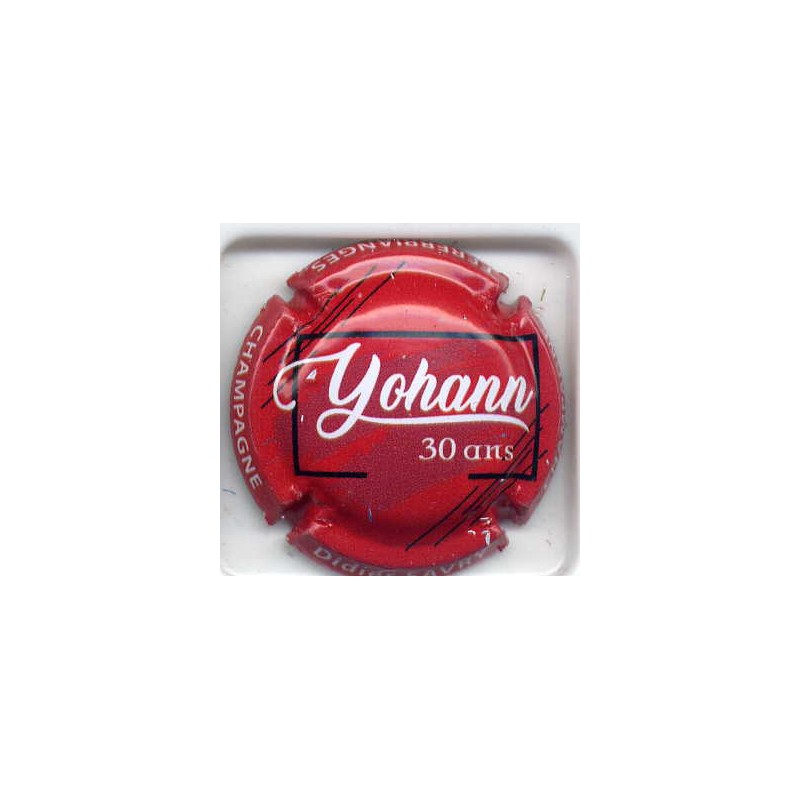 Savry didier  Yohann 30 ans nouvelle capsule de champagne