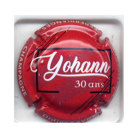 Savry didier  Yohann 30 ans nouvelle capsule de champagne