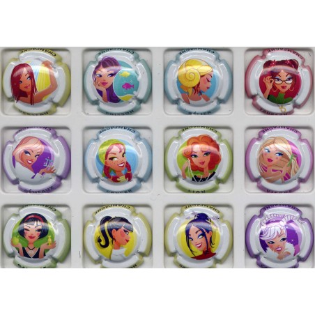 .Générique n°1247 à 1247k les zodiaques série de 12 capsules générique