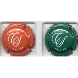 Savoye christophe n°7f et 7g 2 capsules fond vert et fond orange