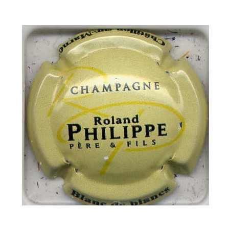 Philippe Roland  n°18e capsules blanc de blancs fond jaune