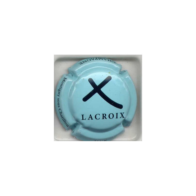 Lacroix n°13c fond bleu turquoise