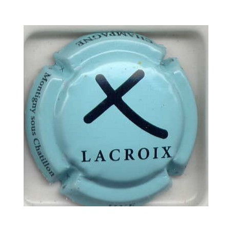 Lacroix n°13c fond bleu turquoise