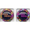 Dehu Louis n°345a et 345b 2capsules(Fond noir et orange et Fond noir et fuchsia))