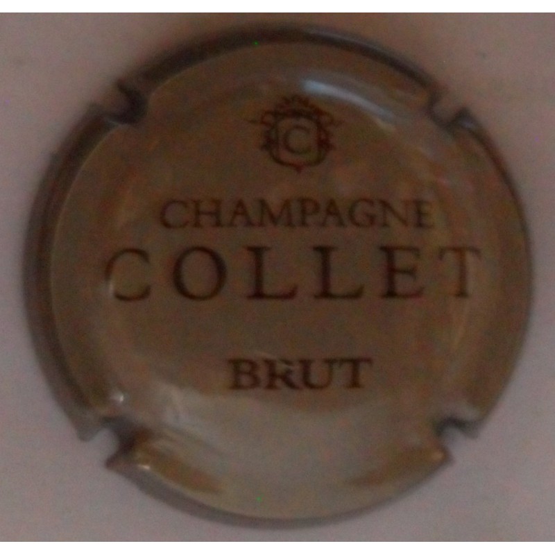Collet n°5f gris, ctr gris foncé, brut