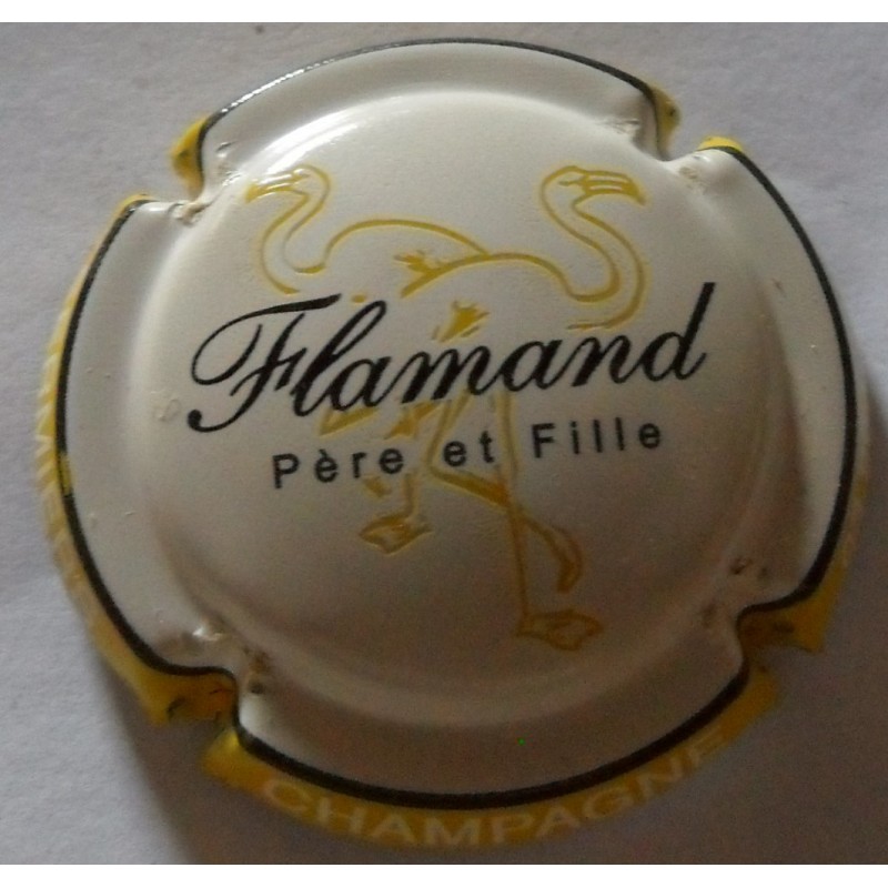 Flamand père et fille n°5 contour jaune