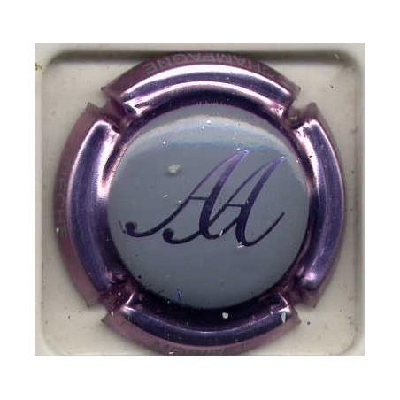 Tieche-Morizet n°19 gris contour rosé initial