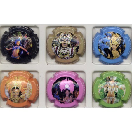 Demière Patrick n° 1 à 6 série de 6 carnaval de rio