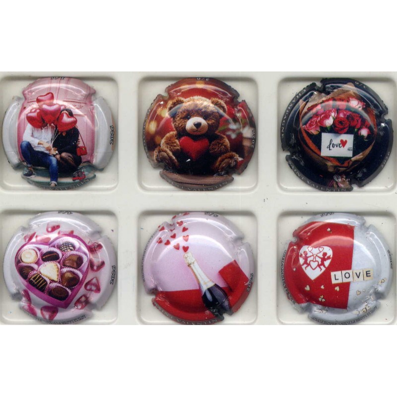 .Générique Saint Valentin nouvelle série de 6 capsules