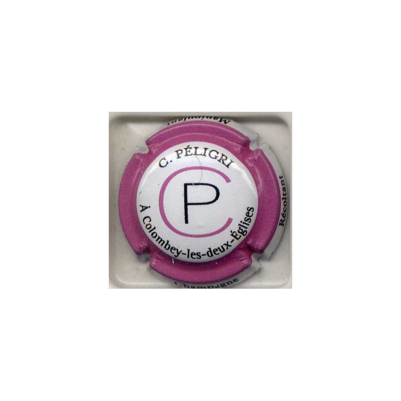 Péligri christian n°3 blanc, rose et noir