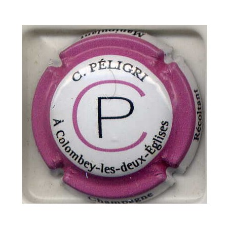 Péligri christian n°3 blanc, rose et noir