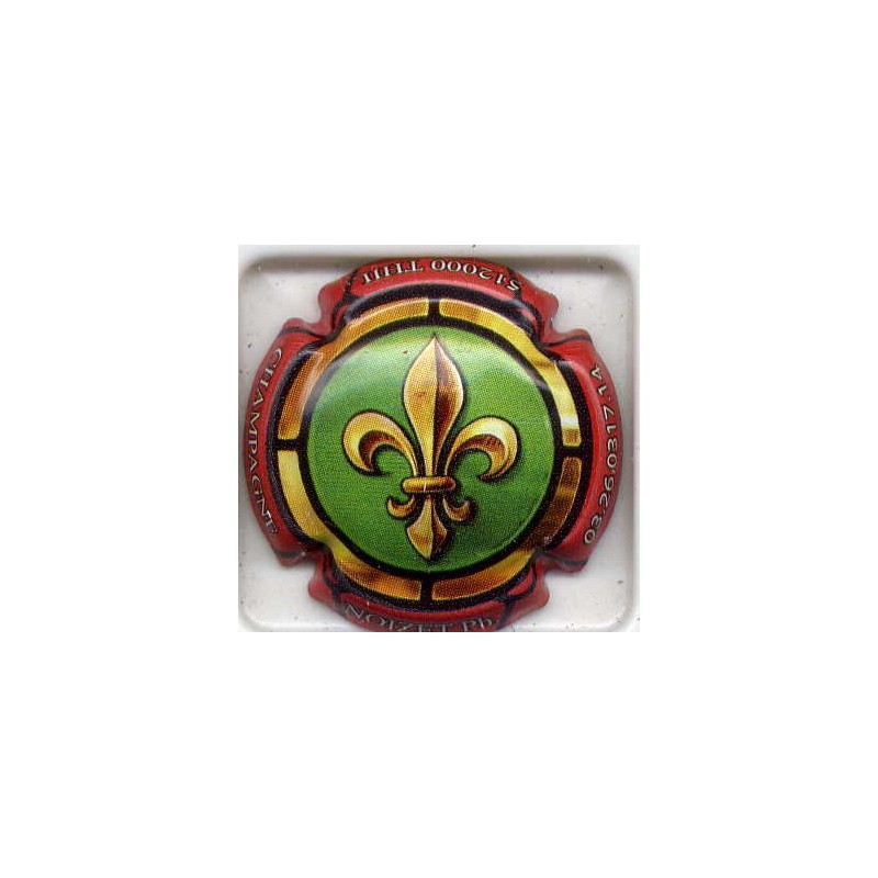 Noizet philippe n°24d vert contour rouge