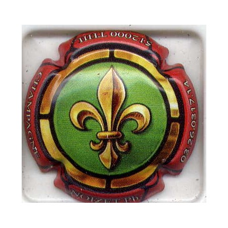Noizet philippe n°24d vert contour rouge
