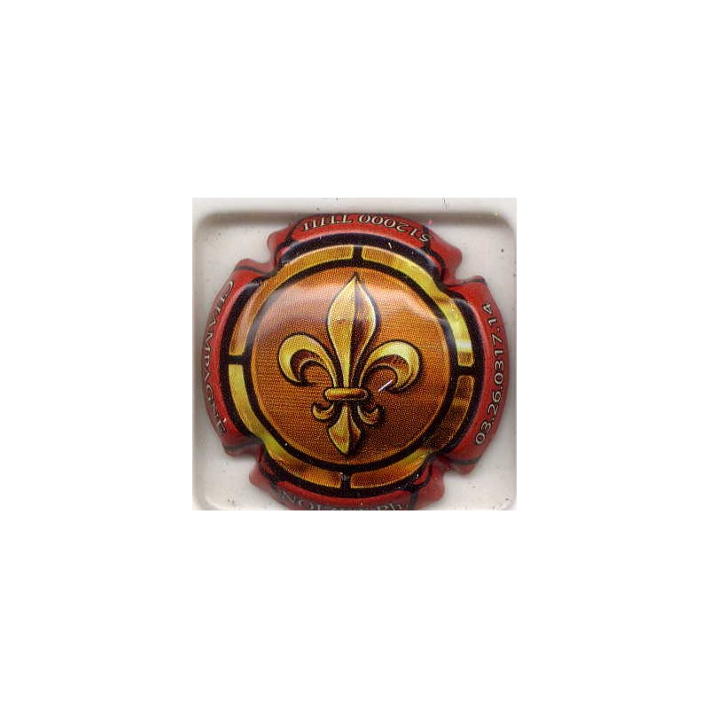 Noizet philippe n°24f marron clair contour rouge