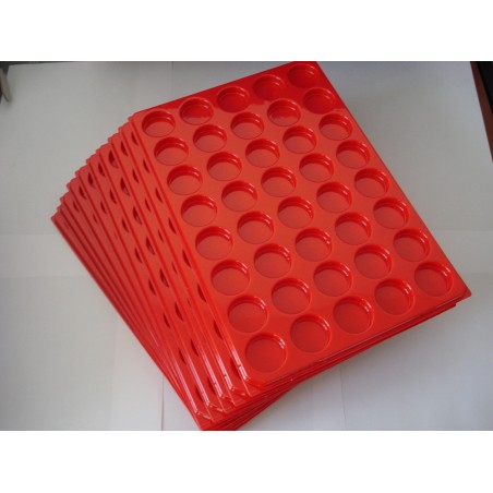 Plastique rouge par 10