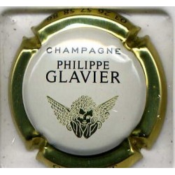 Glavier philippe n°15 blanc contour or capsule de champagne