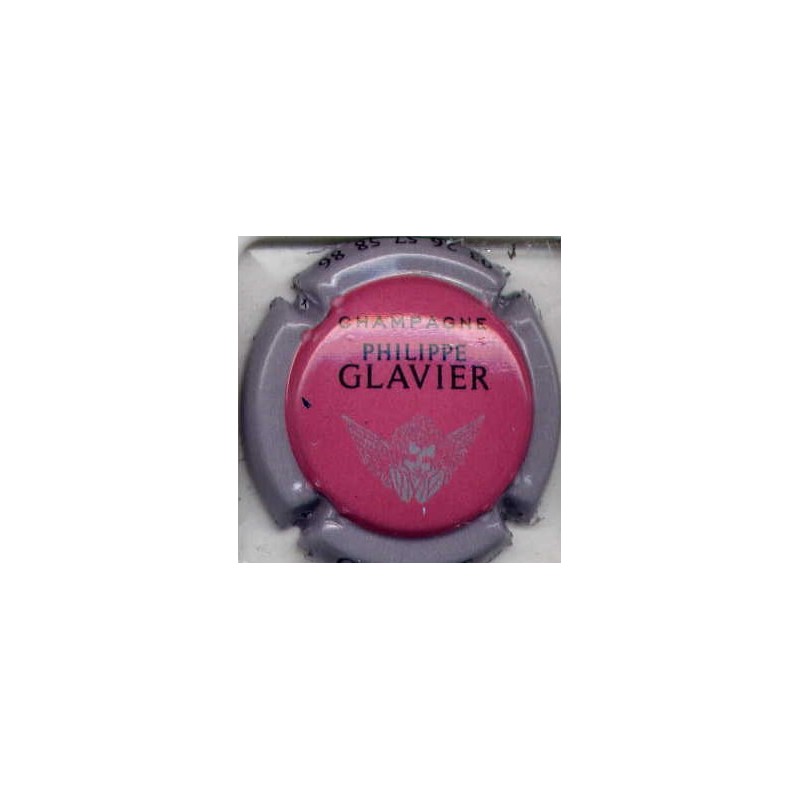 Glavier philippe n°15b rose et gris capsule de champagne