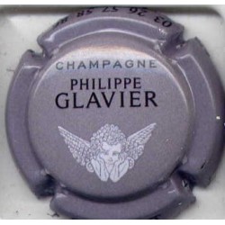 Glavier philippe n°15c fond gris pale capsule de champagne