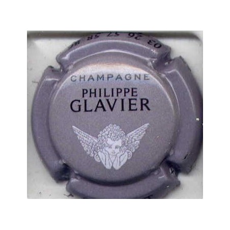 Glavier philippe n°15c fond gris pale capsule de champagne