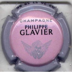Glavier philippe n°15e rose pale contour gris capsule de champagne