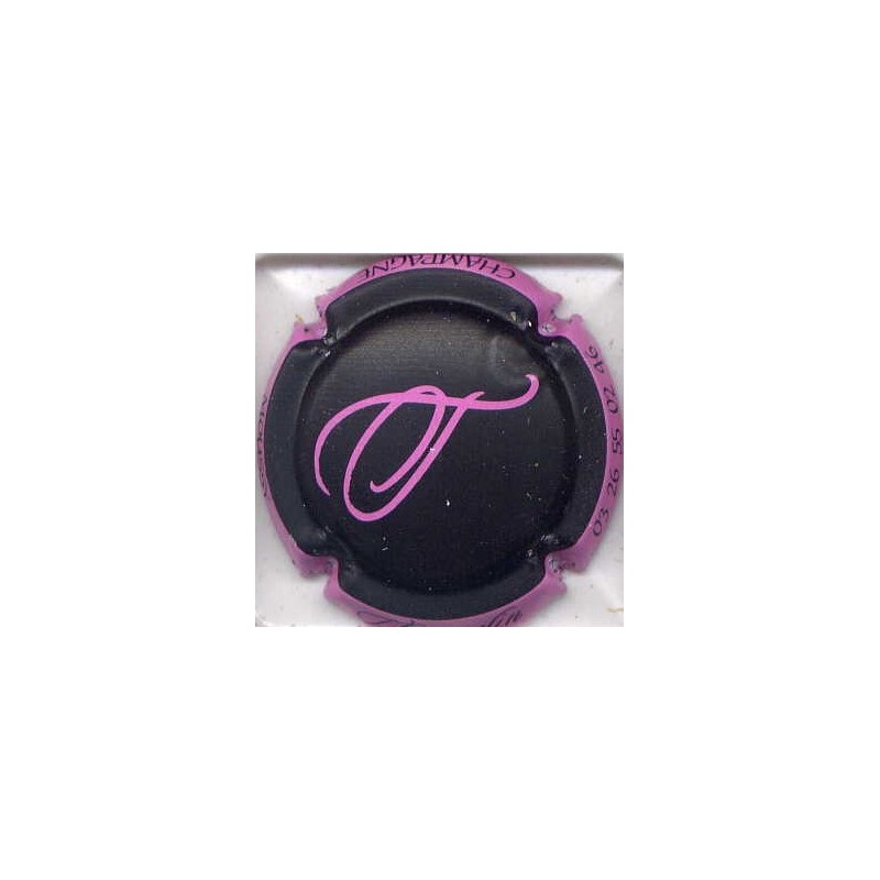 Thiercelin n°10 noir contour rose capsule de champagne