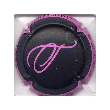 Thiercelin n°10 noir contour rose capsule de champagne