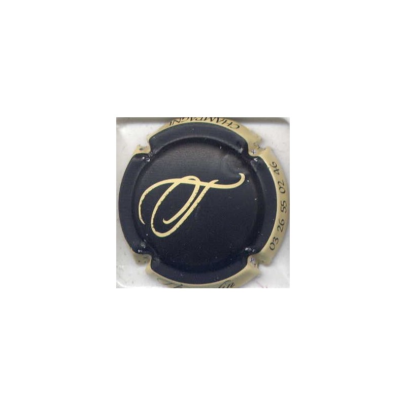 Thiercelin n°10a noir contour crème capsule de champagne