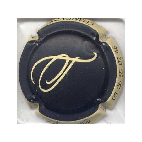 Thiercelin n°10a noir contour crème capsule de champagne