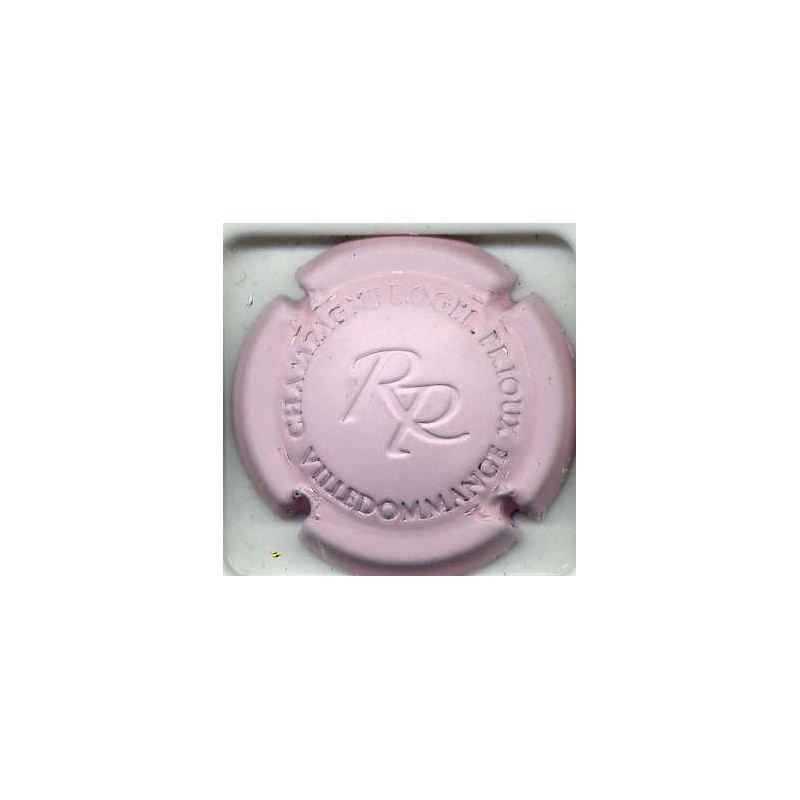 Prioux roger estampée rose pale capsule de champagne