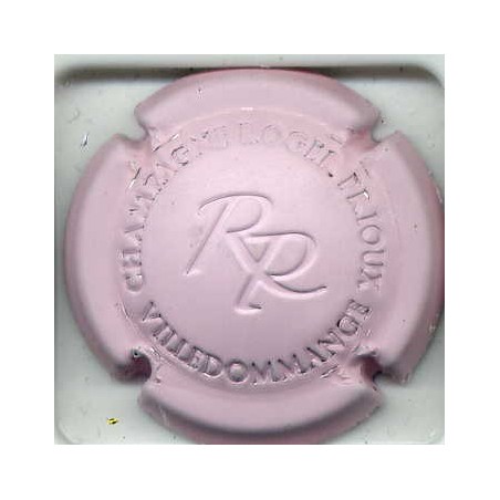 Prioux roger estampée rose pale capsule de champagne