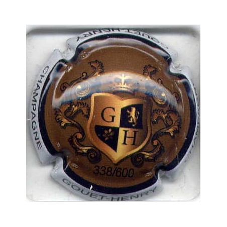 Gouet-Henry blason numérotée à 600 exemplaire capsule de champagne