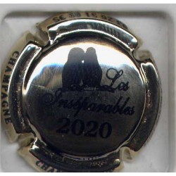Champion-ouy les inséparables 2020 plaqué or 1 capsule de champagne