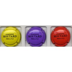 Moutard père et fils série de 3 capsules de champagne