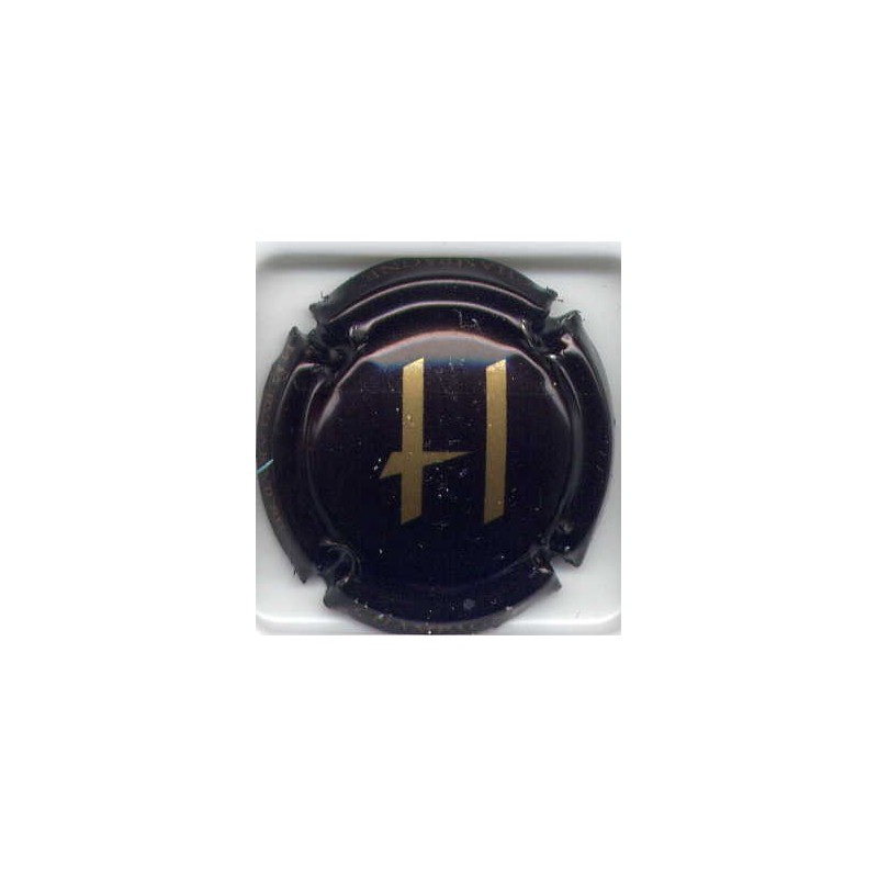 Heucq andrée noir et or 1 capsule de champagne