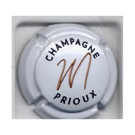 Prioux roger en relief numérotées à 300 exemplaires 1 capsule de champagne